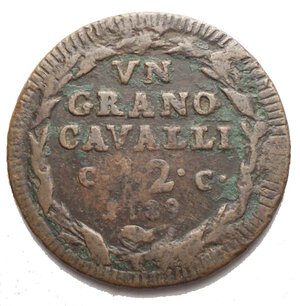 obverse: Napoli. Ferdinando IV (1759-1816). Grano 1789. P-R 113. MIR 397/1. AE. gr. 5,74 