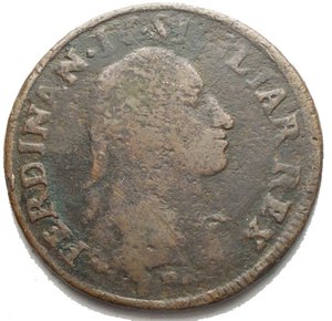 reverse: Napoli. Ferdinando IV (1759-1816). Grano 1789. P-R 113. MIR 397/1. AE. gr. 5,74 