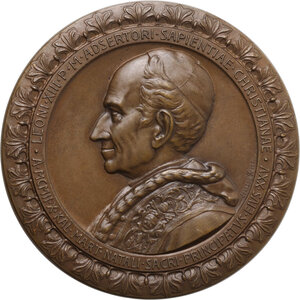 obverse: Leone XIII (1878-1903), Gioacchino Pecci. Medaglia 1902 per l inizio del XXV anno di Pontificato