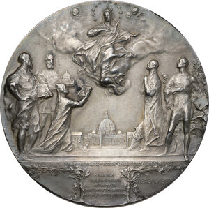 reverse: Pio X (1903-1914), Giuseppe Melchiorre Sarto. Medaglia 1904 per l Esposizione Internazionale Mariana in Vaticano