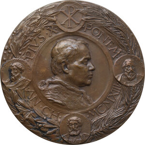 obverse: Pio X (1903-1914), Giuseppe Melchiorre Sarto. Medaglia 1913 per il XVI centenario Constantiniano