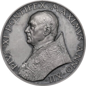 obverse: Pio XI (1922-1939), Achille Ratti. Medaglia annuale, A. XII. Giubileo Straordinario della Redenzione