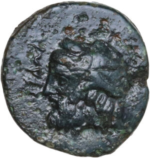 obverse: Gela. AE Tetras, 339-310 BC