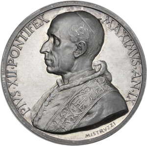 obverse: Pio XII (1939-1958), Eugenio Pacelli.. Medaglia A. IX