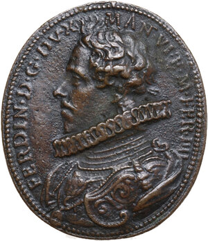 obverse: Mantova.  Ferdinando  Gonzaga (1612-1626). Medaglia ovale s.d