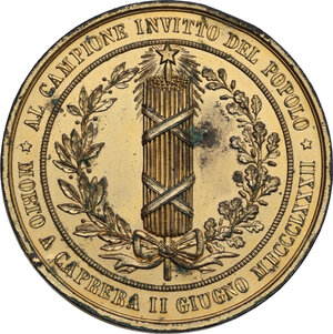 reverse: Giuseppe Garibaldi (1807-1882). Medaglia 1882