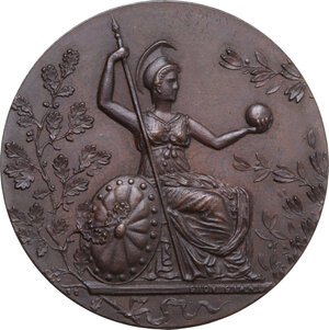 obverse: Medaglia premio coniata nel 1903 per la prima Esposizione Regionale operaia a Roma