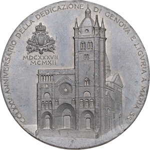 obverse: Medaglia celebrativa 1912 per il 275° anniversario della dedicazione di Genova e Liguria a Maria