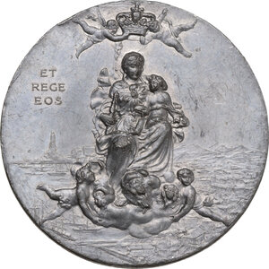 reverse: Medaglia celebrativa 1912 per il 275° anniversario della dedicazione di Genova e Liguria a Maria