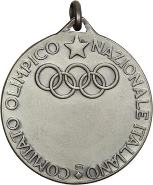 reverse: Comitato Olimpico Nazionale Italiano. Medaglia premio anni  50 da assegnare per merito