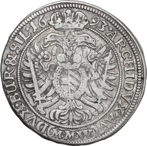 reverse: Austria.  Leopold I (1657-1705). 15 Kreuzer 1693