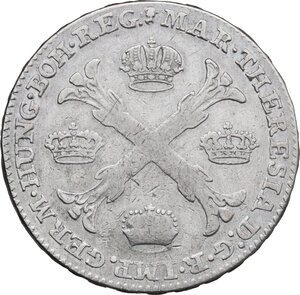 obverse: Austrian Netherlands.  Maria Theresa (1740-1780). AR Kronentaler 1767, Brussels mint