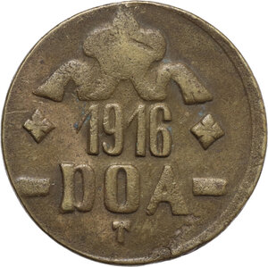 reverse: Austria.   World War I Emergency Coinage. 20 Heller 1916 T, Tabora mint