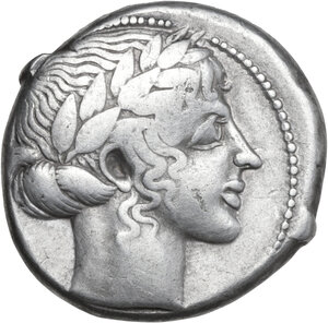 obverse: Leontini. AR Tetradrachm, c. 450-440 BC