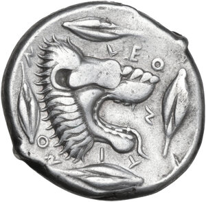 reverse: Leontini. AR Tetradrachm, c. 450-440 BC