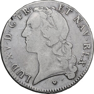 obverse: France.  Louis XV (1715-1774). Ecu 1760, Aix mint