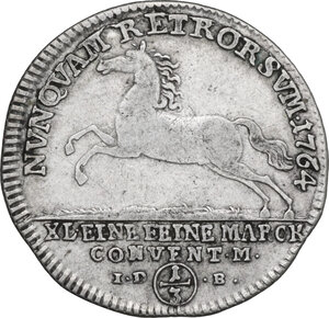 reverse: Germany.  Brunswick-Wolfenbuttel. 1/3 Thaler, 1764