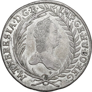 obverse: Hungary.  Maria Theresia (1740-1780). 20 Kreuzer, 1764, Kremnitz mint