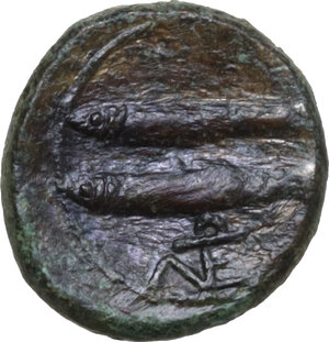 reverse: Leontini. AE 12.5 mm, after 210 BC