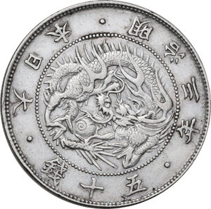 obverse: Japan.  Meiji Era . 50 sen 1870