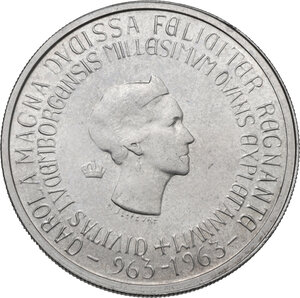 obverse: Luxembourg.  Charlotte (1919-1964). 250 Francs 1963