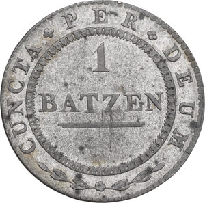 reverse: Switzerland.  Solothurn. BI 1 Batzen 1811