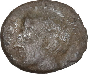 obverse: Naxos. AR Litra – Trihemiobol, c. 415-403 BC