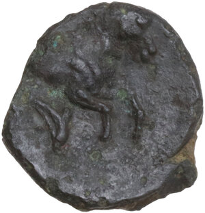 reverse: Solous.  Siculo-Punic coinage. AE late fourth-early third centuries BC