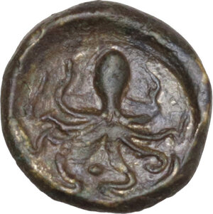 reverse: Syracuse.  Second Democracy (466-405 BC).. AE Onkia, c. 435-410 BC