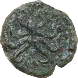 reverse: Syracuse.  Dionysios I (405-367 BC).. AE Tetras, c. 405 BC