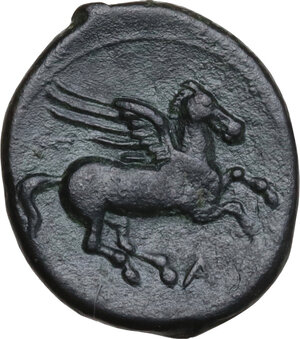 reverse: Syracuse.  Agathokles  (317-289 BC).. AE 16 mm, 310-305 BC