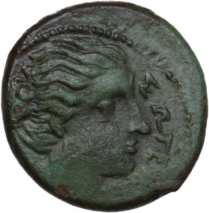 obverse: Syracuse.  Agathokles (317-289 BC).. AE Litra, c. 295 BC
