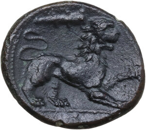 reverse: Syracuse.  Fourth democracy (c. 289-287 BC).. AE Litra, c. 289-287 BC