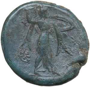 reverse: Syracuse.  Pyrrhos (278-276 BC).. AE 24 mm