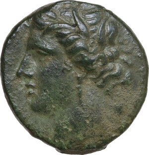 obverse: Syracuse.  Hieron II (275-215 BC).. AE 20.5 mm, c. 275-269/265 BC