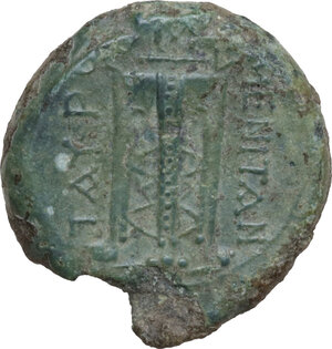 reverse: Tauromenion.  Roman Rule.. AE 22 mm, c. 265-263 or 213-212 BC