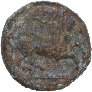 obverse: Uncertain mint.  Unidentified mercenaries, c. 344-336 BC. . AE 12 mm