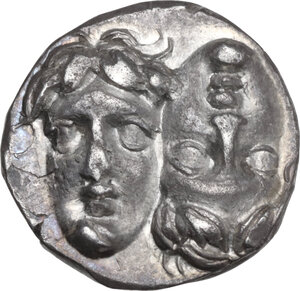 obverse: Moesia, Istros. AR Drachm, 4th century BC