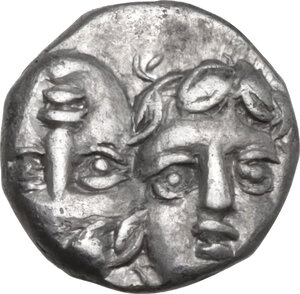 obverse: Moesia, Istros. AR Trihemiobol, 4th century BC