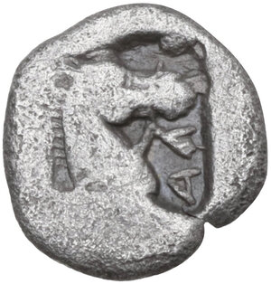 reverse: Thessaly, Larissa.  Pseudo-autonomous issue, 1st century BC.. AR Obol, circa 462/1-460 BC