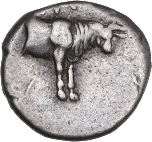 obverse: Illyria, Dyrrhachion. AR Hemidrachm, c. 275/10-48 BC. Magistrates period