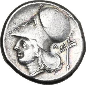 reverse: Akarnania, Leukas. AR Stater, c. 320-280 BC