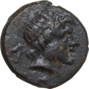 obverse: Cimmerian Bosporos, Pantikapaion. AE 13 mm, 200-150 BC