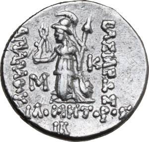 reverse: Kings of Cappadocia. AR Drachm. Eusebeia-Mazaca mint. Dated RY 12 (113/2 BC)