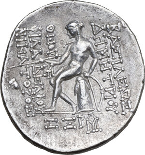 reverse: Seleucid Kings.  Demetrios II Nikator. First reign, (146-138 BC.). AR Tetradrachm, Antioch mint, c. 145-144 BC