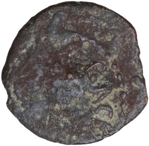 obverse: Judaea.  Agrippa I (37-44).. AE Prutah, year 6 (41/42). Jerusalem mint