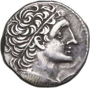 obverse: Egypt, Ptolemaic Kingdom.  Ptolemy XII Neos Dionysos (80-58 and 55-51 BC).. AR Tetradrachm, Alexandria mint, dated RY 1 (81/80 BC)