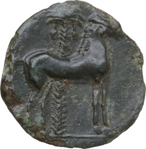 reverse: Zeugitania, Carthage. AE 16 mm., c. 400-350 BC