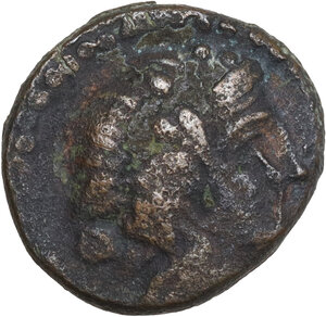 obverse: Central Italy, uncertain mint.  Capua or Minturnae(?) . AE 18.5 mm. late 90s-early 80s BC