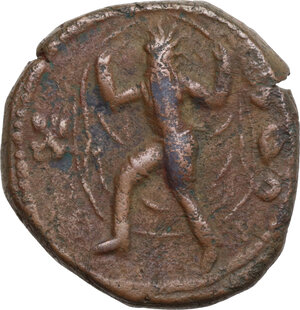 reverse: India, Kushan Empire.  Kanishka I (127-151 AD). AE Tetradrachm